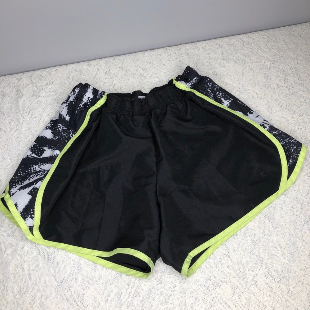Neon Hawaiian Print Jogger Shorts